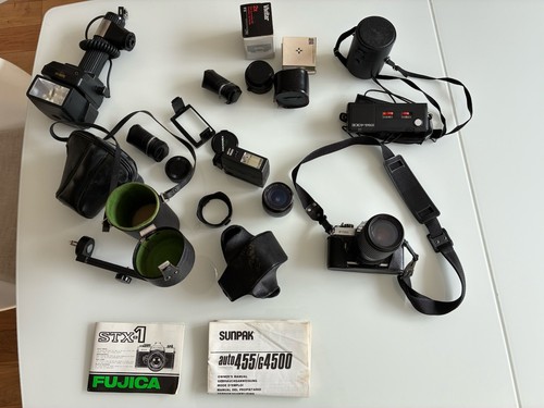 Fujica stx black 35mm slr - black,