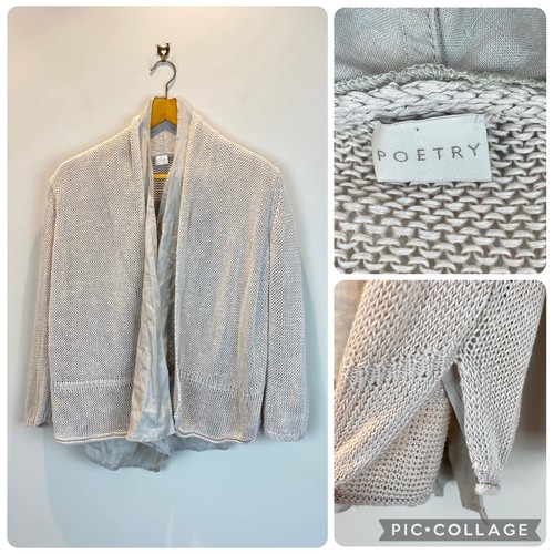 Poetry 100 linen cardigan - linen,