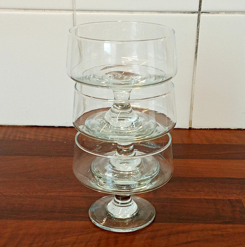 Set clear glass - clear, champagne