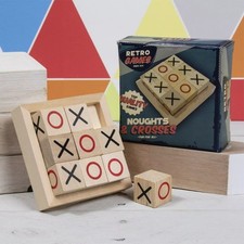Wooden Retro Noughts & Crosses