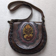 Vintage tan brown leather