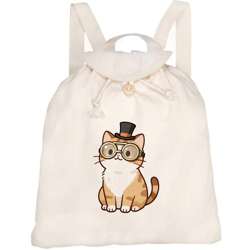 Steampunk cat canvas - 'steampunk, cat'