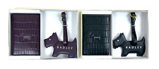 Radley Gift Set Passport Holder and Luggage Tag Faux Croc Leather New