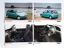 4 x FIAT PUNTO Mk1 SPORTING PRESS PHOTOGRAPHS (not brochure)