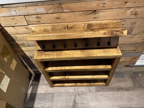 Rustic reclaimed shoe - , rack