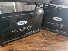 High-capacity camper van leisure battery for off-grid power supply