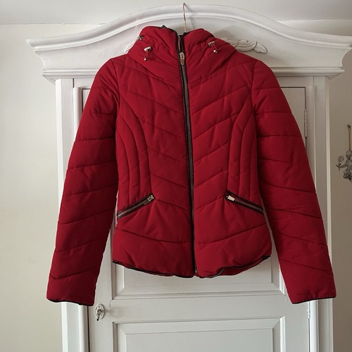 Zara red padded - zara, puffer