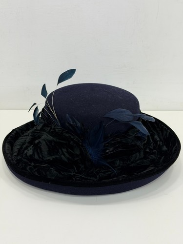 Victoria ann wedding hat navy - victoria,