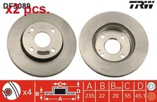 X2 PCS FRONT BRAKE DISC ROTOS