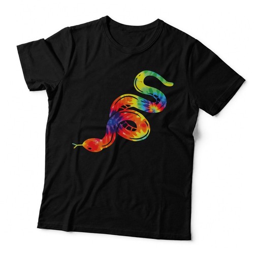 Tie dye snake - tie, t-shirt