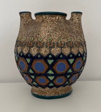 VINTAGE AMPHORA 3 HOLED GLAZED