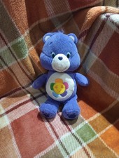 Care Bear-Rainbow Flower-Purple-Soft Plush Bear-2015-8.5' Tall