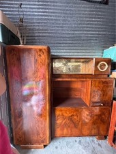 1930s Antique Art Deco Burl