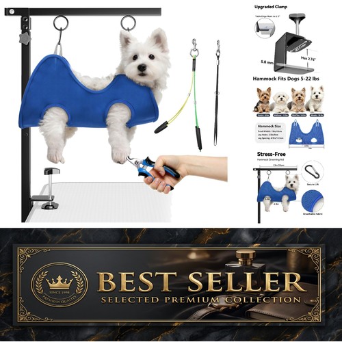 Foldable dog grooming arm - grooming, with