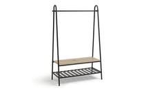 Habitat Turner Clothes Rail with Shoe Rack - Black