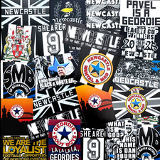100 x Newcastle United Stickers - Inspired by Shirt Scarf Badge Flag NUFC Poster