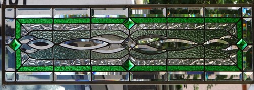 Stained glass transom window - transom,