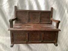 Vintage Bench Musical Jewellery Cigarette Box 