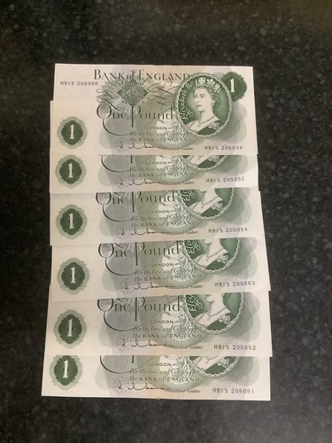 Old one pound notes - pound,