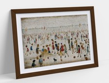 AT THE SEASIDE, L..S. LOWRY -