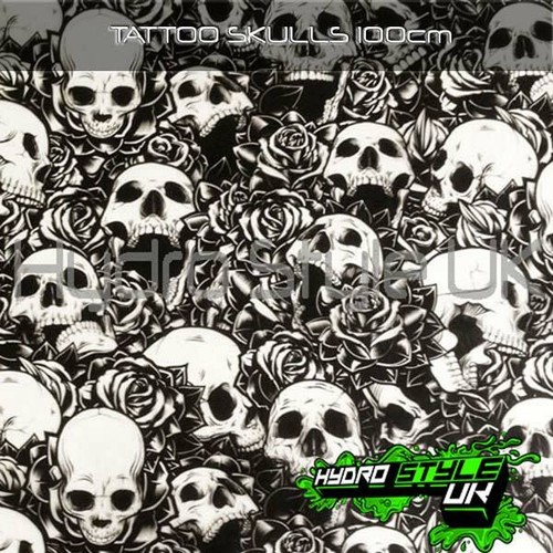 Rolled tattoo skulls - rolled,