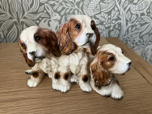 Vintage three cocker spaniel - vintage,