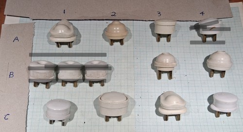 Vintage white bakelite - vintage, 2