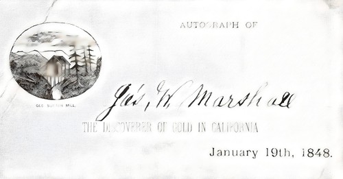 James marshall signed note - w,