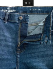 Next Jeans Slim Fit Classic Stretch Jeans in Mid Blue - NL