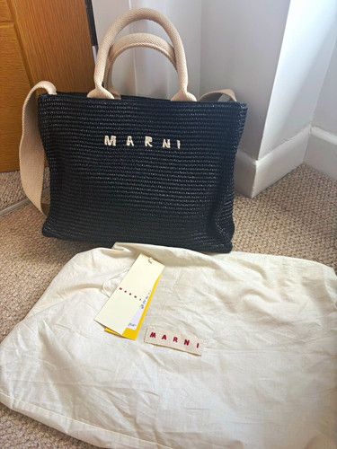Marni medium woven raffia - woven,