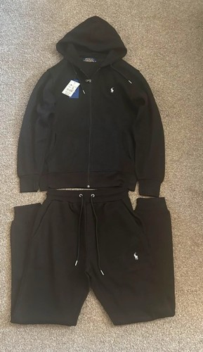Black ralph lauren tracksuit - black,