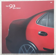 Saab 93 Sport Saloon Brochure + Price List 2004 - 9-3  Linear  Arc  Vector  Aero