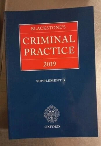 Oxford blackstone criminal - blackstone's,