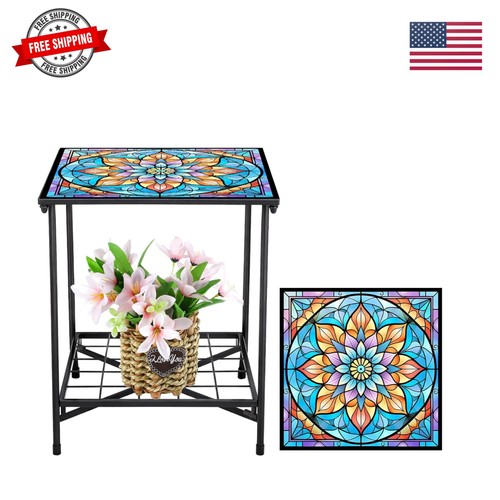 Outdoor side table - table, 2-tier