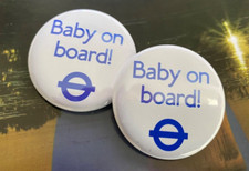 2 x Baby on board 38mm Brand