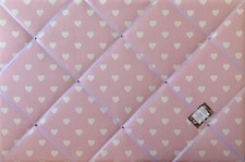 Pale Pink Heart Crafted Fabric