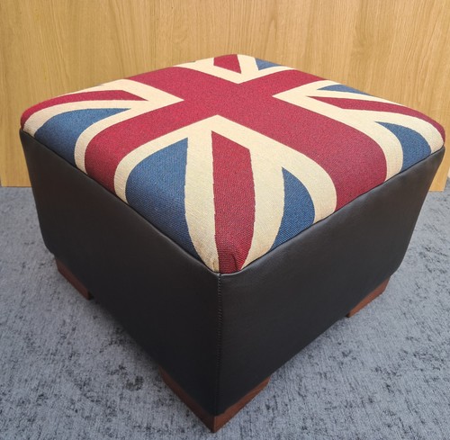 Footstool union jack - union,