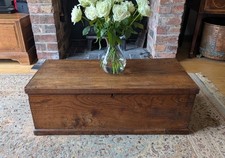 Antique victorian oak blanket - oak,