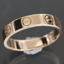 Cartier Mini Love Ring US 4.25 (47) Au750 K18PG Pink Gold E1926