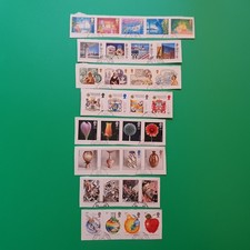 GB 1987 COMMEMORATIVE STAMPS YEAR PACK = 8 FINE USED SETS EX FDC ON PIECE #2417