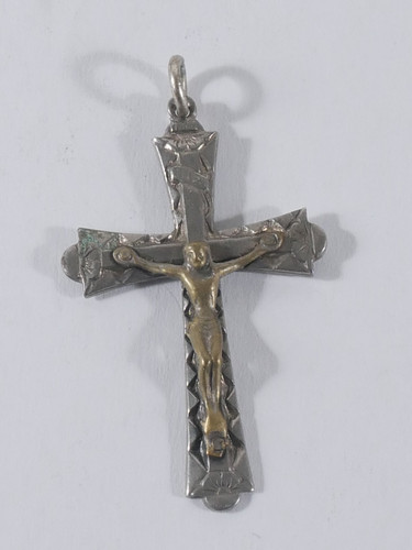 Vintage crucifix cross pendant - vintage,