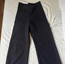 US Navy Wool Vintage Flare Crackerjack Trousers Navy Blue