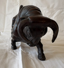 Imposing figure of a bull with attitude