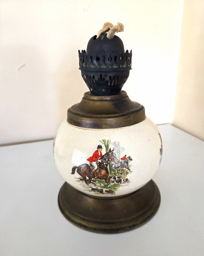 Vintage oil lamp hunting - lamp,