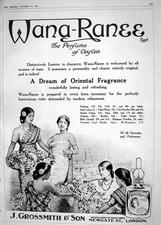 Antique Old Print 1918 Grossmith Perfume Cameron Pen Theatre Winter Somerset