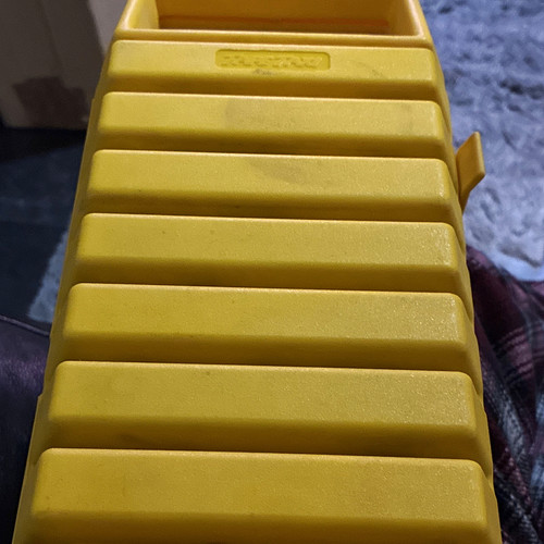 Vintage bright yellow tape - bright, "tape