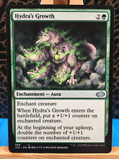 MTG - Hydra's Growth. Jumpstart 2022. UnCommon Green Enchantment - Aura. Anime.