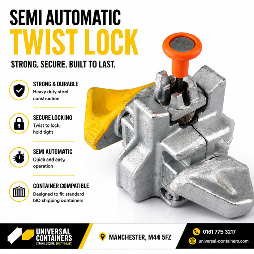 Twist lock iso - lock, shipping