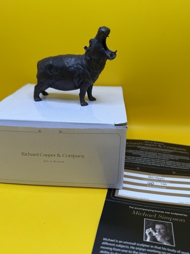 Richard cooper bronze hippo - cooper,