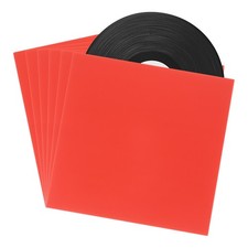 10 Pcs 12" Vinyl Record Jackets for Vinyl Records Storage,Red